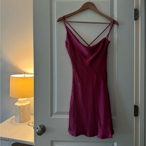 Hello Molly Fuchsia Mini Dress